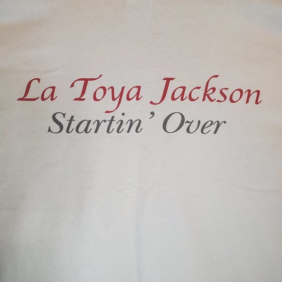 Unique La Toya Jackson Starting over Tour t-shirt XL 2-sided print - Picture 7 of 8
